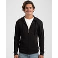 thumbnail image 2 of Tultex Unisex Beach Full-Zip Hooded Long Sleeve T-Shirt, 2 of 3