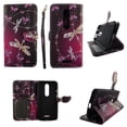 thumbnail image 1 of Sparkly Butterfly Wallet Folio Case for Motorola DROID Turbo 2 Fashion Flip PU Leather Cover Card Cash Slots & Stand, 1 of 2