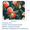 thumbnail image 5 of Peach 8.3x9.8 Inch Square Desk Mat with Non-Slip Rubber Bottom for Office and Gaming – Printed Mouse Mat, Desk Mat, Gaming Mouse Pad, 5 of 6