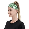 thumbnail image 3 of Daiia Leopard print St. Patrick's Day printed Men's Performance Headband,Sports Headbands,Moisture Wicking Workout Headband, 3 of 9