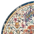 thumbnail image 6 of SAFAVIEH Madison Joandra Vintage Floral Area Rug, Ivory/Orange, 5' x 5' Round, 6 of 7