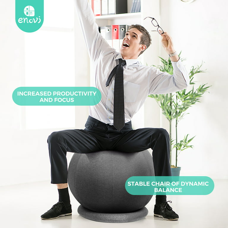 Enovi ProBalanceΩ Ball Chair, Yoga Ball Chair Exercise Ball Chair