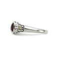 thumbnail image 5 of 1.50 Carat (Ctw) Natural Garnet Ring in Sterling Silver with 14K Gold Accents, 5 of 7