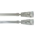 thumbnail image 2 of 2 Pack Adjustable 3/4" Single Window Curtain Rod 50" to 82" Silver, 2 of 4