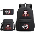 thumbnail image 2 of Demon Slayer Anime 3Pcs/Set Backpack Nezuko Student School Shoulder Bag Kids Cute Travel Backpack Children Birthday Gifts, 2 of 4