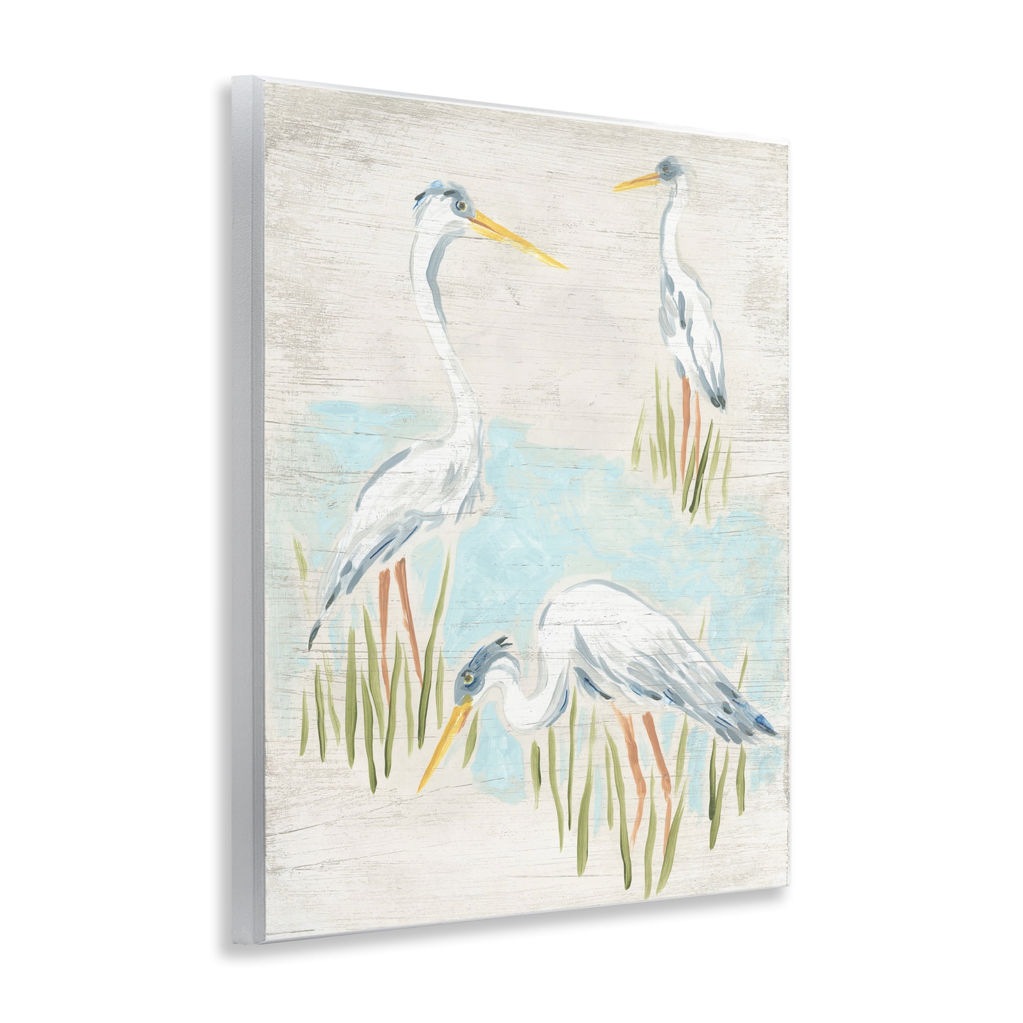 Stupell Industries Nautical Heron Trio Animals & Insects Painting Unframed Art Print Wall Art, 11 x 14