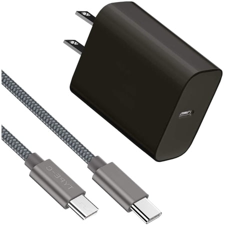 Gara Faster Smartphone Charger Four-Core Copper Wire Enhancing Charging and Faster Data Transfer with Black USB-C Braided Charger Cable and USB-C Power Block price history on PriceWatchPro