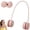 Pink, variant on Portable Neck Fan Rechargeable Bladeless Personal Fan 5 Speed Powerful Wind Foldable Neckband Smart LCD Digital Display Wearable Cooling Fan