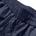 thumbnail image 4 of Men Shorts Jeans Summer Gym Shorts for Men Loose Elastic Waist Drawstring Cargo Shorts with Pocket Lightweight Casual Sports Shorts Dark Blue S, 4 of 7