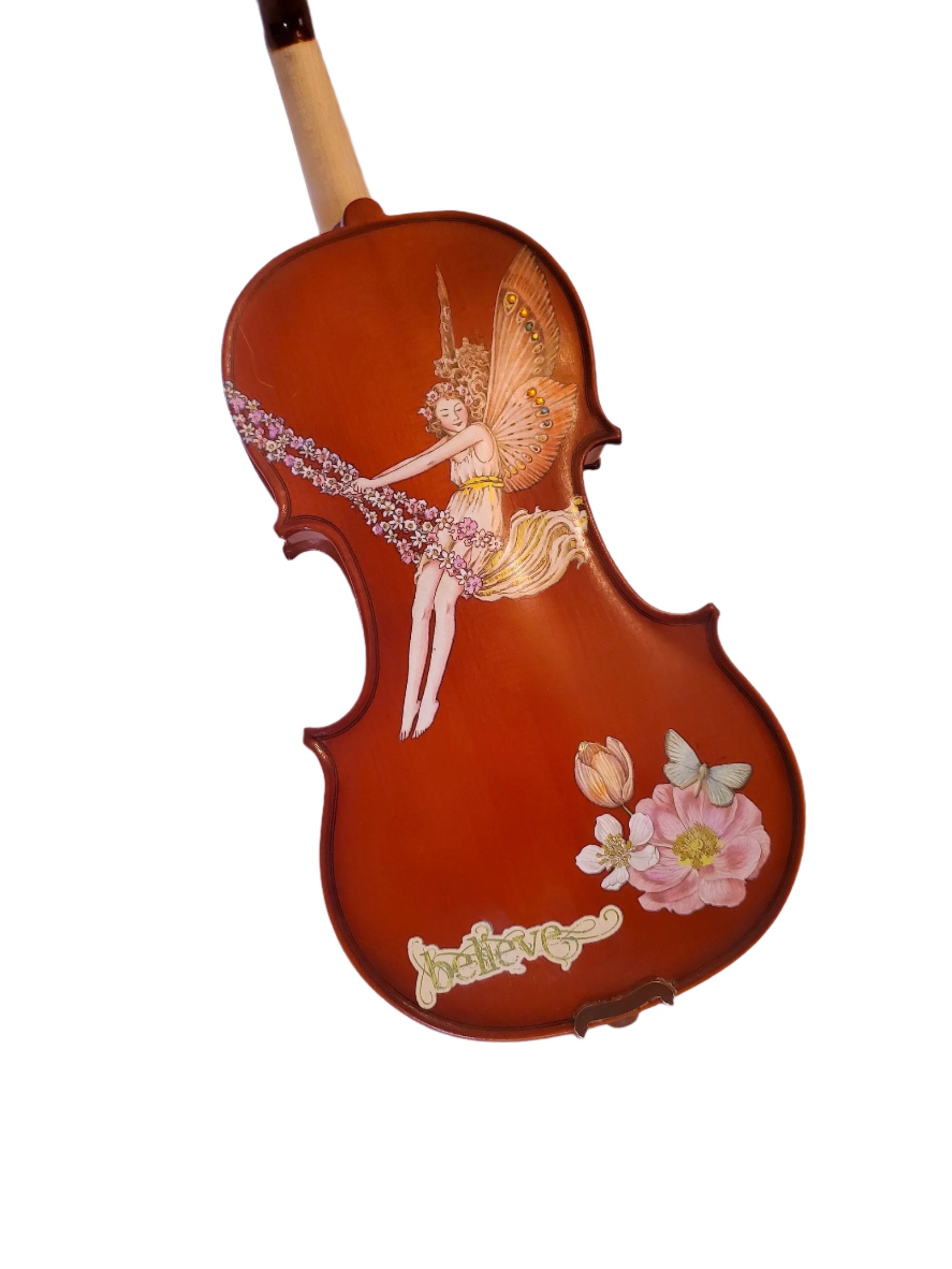 Rozanna's Violins Violin II Outfit with Pastel Crystals, Brazilwood Bow Case, and Rosin Strings