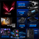 thumbnail image 3 of Computadora Escritorio Xtreme PC Gaming AMD Radeon Vega 11 Ryzen 5 3400G 16GB SSD 1TB WIFI Black gaming ligero, oficina, estudio y hogar, 3 of 6