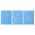 thumbnail image 1 of Unique Bargains 3 Pcs Luminous Fake Tattoos Butterfly Pattern Temporary Tatto for Adult Fluorescent Blue, 1 of 5