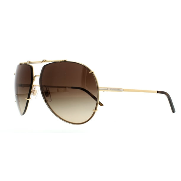 økologisk Udfør bestille Dolce & Gabbana 0DG2075 Sun Full Rim Pilot Mens Sunglasses - Size 63 (Gold  / Brown Gradient) - Walmart.com