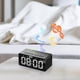 thumbnail image 4 of Reloj Despertador Digital 3 En 1 Xihbxyly con Altavoz Bluetooth Espejo Pantalla Led Grande Manos Libres Soporte para Llamadas Tarjeta Aux, 4 of 7