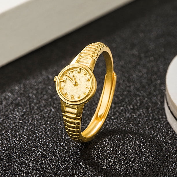 BESTYASH Anillo Ajustable Para Mujer Color Dorado Con Único Y Material Resistente