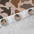 thumbnail image 4 of Homewish Retro Camo Pattern Blackout Curtains Set of 2 (52x84 Each),Rustic Mallard Duck Window Curtains,Brown Black Curtains and Drapes For Boys Teens,Ultra Soft Home Decor, 4 of 6