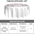 thumbnail image 3 of Christmas Table Cloth Round Table Cover Wrinkle Resistant Waterproof Tablecloth 60 Inch Washable for Kitchen Party Picnic, 3 of 6