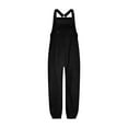 thumbnail image 5 of CHUMUD Womens Fleece Overalls 2025 Warm Winter Casual Loose Jumpsuits Sherpa Bib Overalls Fuzzy Ski Pants with Zipper Pockets, 5 of 5