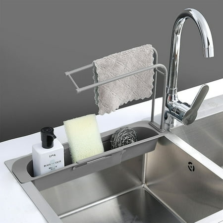 

Stainless Steel Strainer Qwtwty Kitchen Sink Faucet Storage Sink Hanger Faucet Rack Clip Rag Bathroom Kitchen On Clearance