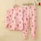 thumbnail image 1 of Conjunto de pijamas de manga larga para niños y niñas, ropa de dormir de algodón de invierno, pijamas de Navidad de dibujos animados de gato, 3, 5, 7, 9, 11T, 1 of 4