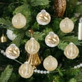 thumbnail image 3 of FastXmas Large Glitter Christmas Tree Ornaments, 9ct 3.15 inches Xmas Hanging Ball Christmas Tree Decorations Set, Shatterproof Plastic Hanging Xmas Tree Theme Ball Bulk for Xmas Indoor Party Decor, 3 of 6