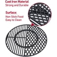 thumbnail image 4 of 8835 Cast Iron Grill Grate Replacement Gourmet BBQ System for  22 Inch Kettle, Performer & Charcoal Grills, 21.5 Inch, 4 of 6