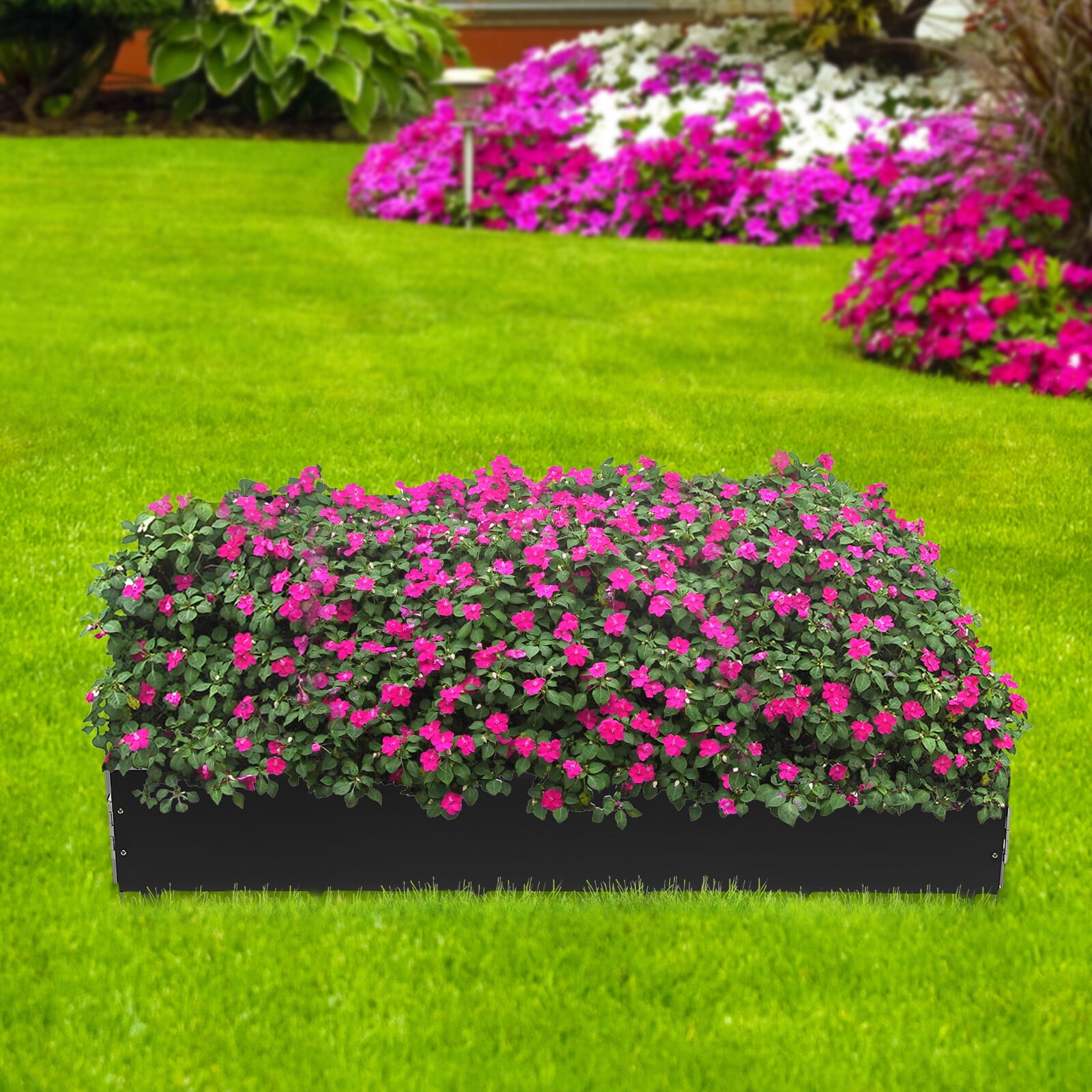 Steel Landscape Edging 4 Pack 40 inch Length, 8.46 inch Depth Steel Edging Border for Landscaping Lawn Garden Metal Edging