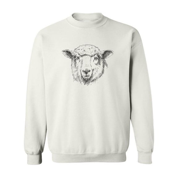 Sheep Pencil Drawing Sweatshirt Men -Image by Shutterstock, Male 4X-Large