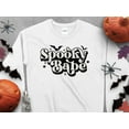 thumbnail image 5 of Spooky Babe Sweatshirt, Halloween Party Shirt, Halloween Crewneck Sweatshirt, Cute Fall Sweater, Ghost sweater, Halloween graphic tee, 5 of 8