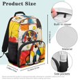 thumbnail image 7 of Aplkyhs Colorful Dog School Backpack for Boys Girls Ages 6-18 Large Capacity Lightweight Water Resistant Ergonomic Padded Straps for Elementary Middle High School Back to School, 7 of 7
