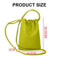 thumbnail image 2 of Nuevo bolso para teléfono móvil de Pu, bolso Xiaofu, bolso tipo cubo colgado al hombro, bolso con cordón Simple, 2 of 5