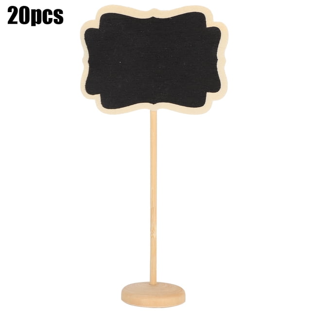 Pizarra de madera de 20 piezas, aviso de escritura Vertical, etiquetas decorativas para plantas, etiquetas de jardín, decoración DIY