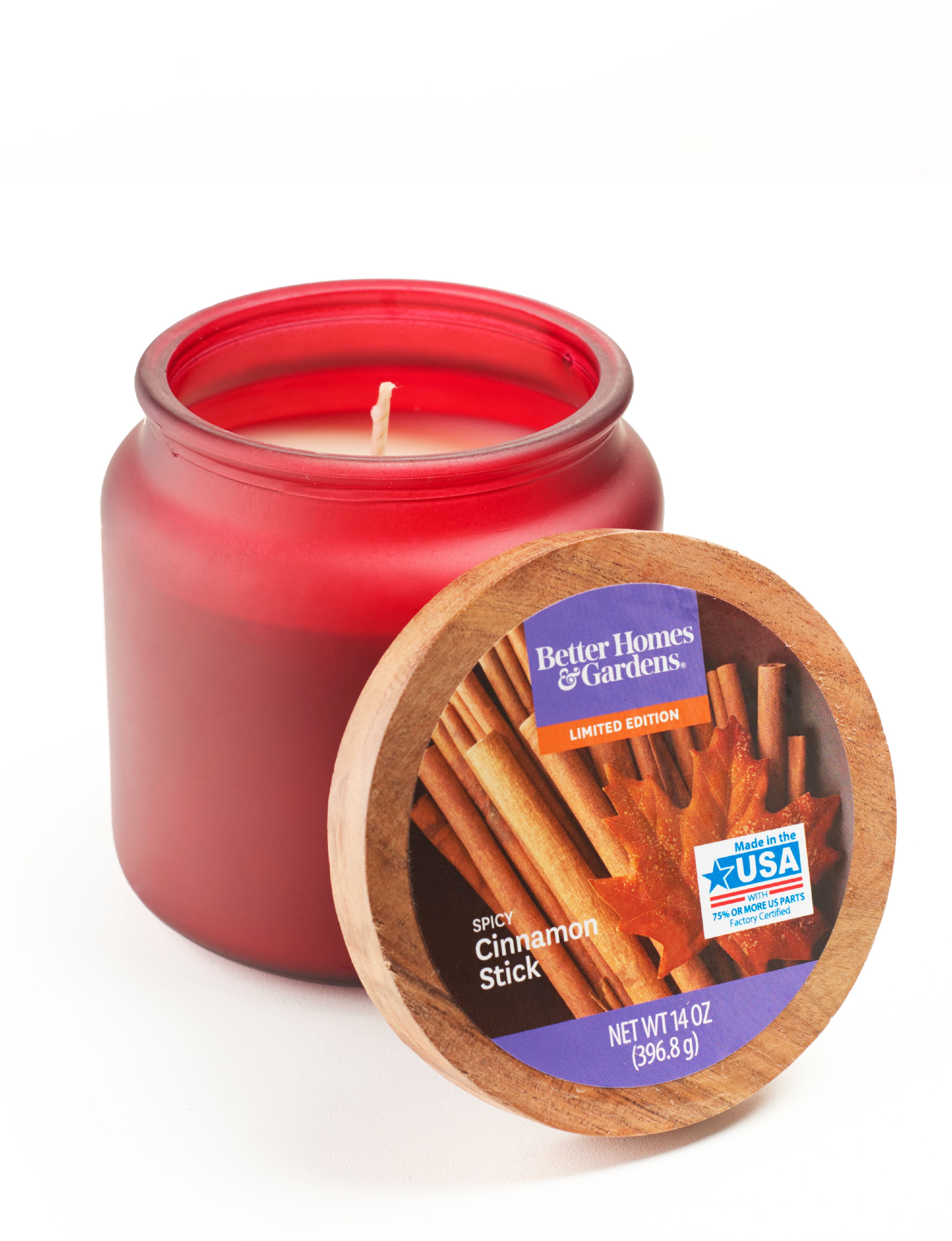 Better Homes & Gardens Spicy Cinnamon Stick Scented Single Wick 14 oz