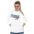 thumbnail image 5 of Vintage America 76 USA Patriot Womens Fitted Plus Size Graphic Tee Brisco Brands 3X, 5 of 6