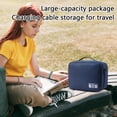 thumbnail image 4 of Large Capacity Cable Organizer Bag with Multiple Compartments - Charger Organizer - Travel Electronics Accessories Storage Case for Chargers Cords Usb, Portable Tech Pouch Gray, 7.8", 1Pcs, 4 of 5
