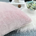 thumbnail image 5 of Home Soft Things Faux Fur Throw Pillow Cover 4 Piece Set-Pink - 20" x 20", 5 of 9