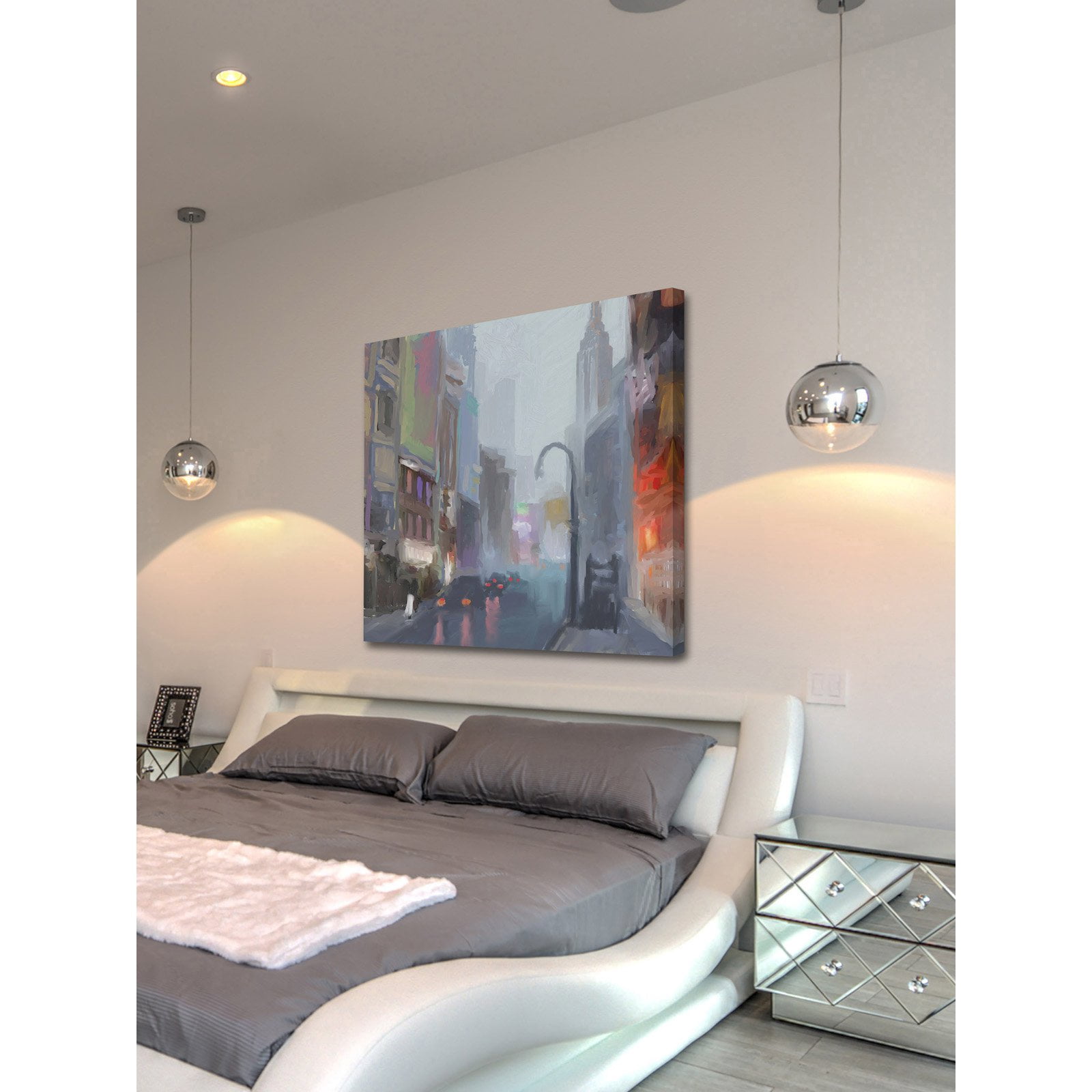 Marmont Hill NY Street Lamp Painting Wall Art Print
