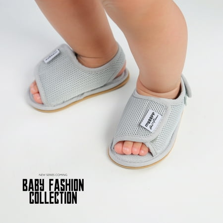 

dyfzdhu baby sandals girls rubber mesh non-slip boys sandals flat shoes shoes soft sole walking baby shoes