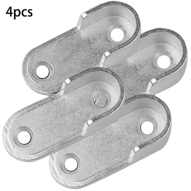 4pcs Rail Hanger Standard Tube Support Wardrobe Rod Socket Fitting ...