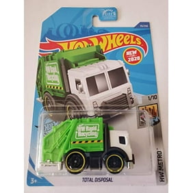Hot Wheels Total Disposal Garbage Truck Blue 2020 Hw Metro 1 10 Walmart Com Walmart Com