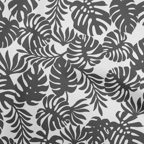 oneOone Polyester Spandex Black Fabric Tropical Fabric For Sewing Printed Craft Fabric By The Yard 56 Inch Wide