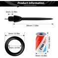 thumbnail image 2 of shiyou-Steel Dart Tips 12pcs,Dart Tip Removal 2BA Thread Soft Dart Tips Converter with 20pcs Rubber O Rings and Sharpener,Professional Darts Accessories, 2 of 4