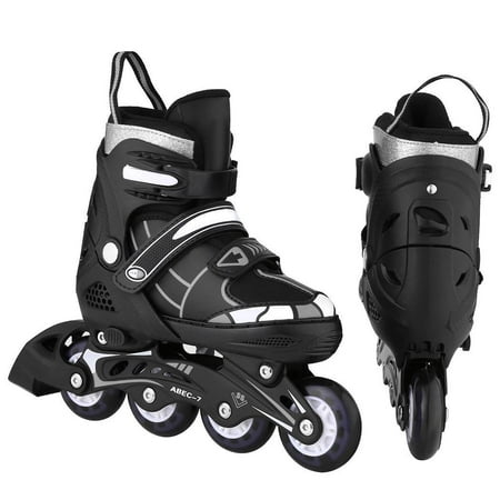 Best Gft! Inline Skate Unisex Indoor Outdoor Roller Children Tracer Adjustable Flash Wheel Inline Skate Gift HFON