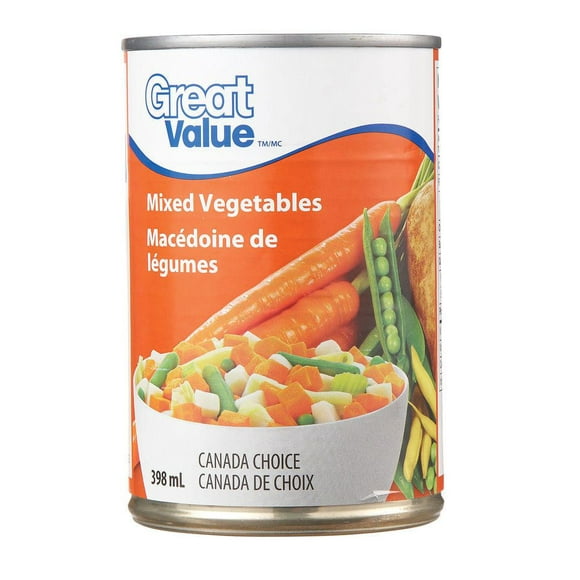 Great Value Mixed Vegetables, 398 mL