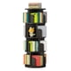 thumbnail image 1 of 4 niveles 360-degree rotating stackable de madera estante tower: waterproof, narrow book organizer para para niños' dormitorio o cuarto de estudio (negra), 1 of 7