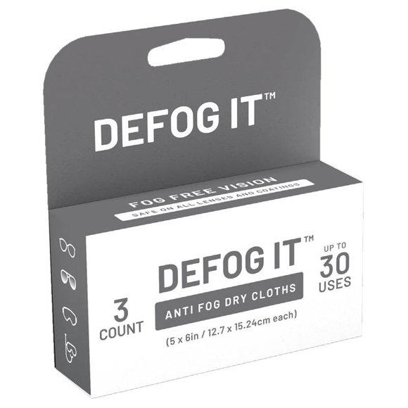 821320CDI - ANTI FOG CLOTHS 5 X 6IN FOR EYE GLASSES (3 pcs/pkg)