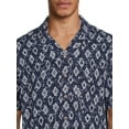 thumbnail image 4 of George Men's Printed Button Front Shirt with Short Sleeves, 4 of 5