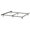 Hillsdale Furniture Traditional 6-Leg King or Queen Bed Frame, Black