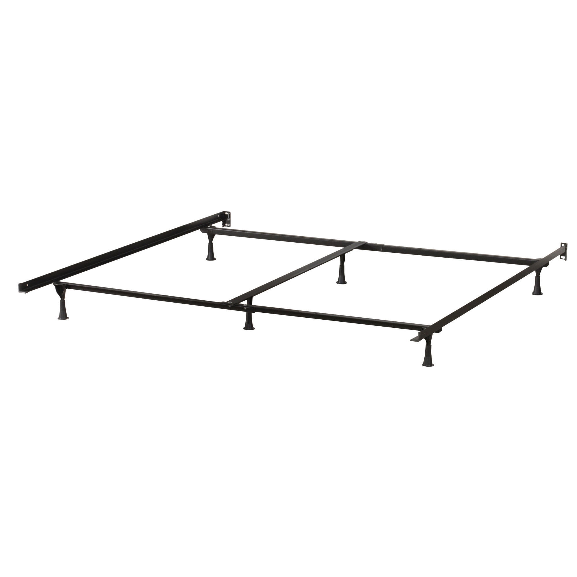 Hillsdale Furniture Traditional 6-Leg King or Queen Bed Frame, Black