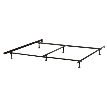 Hillsdale Furniture Traditional 6-Leg King or Queen Bed Frame, Black